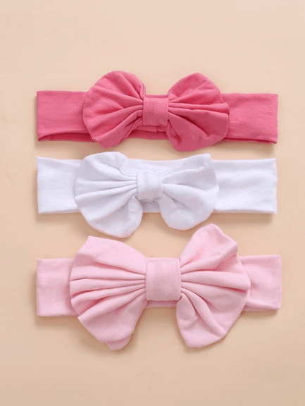 3pcs_Baby_Bow_Decor_Hair_Band-removebg-preview (1) هدبند